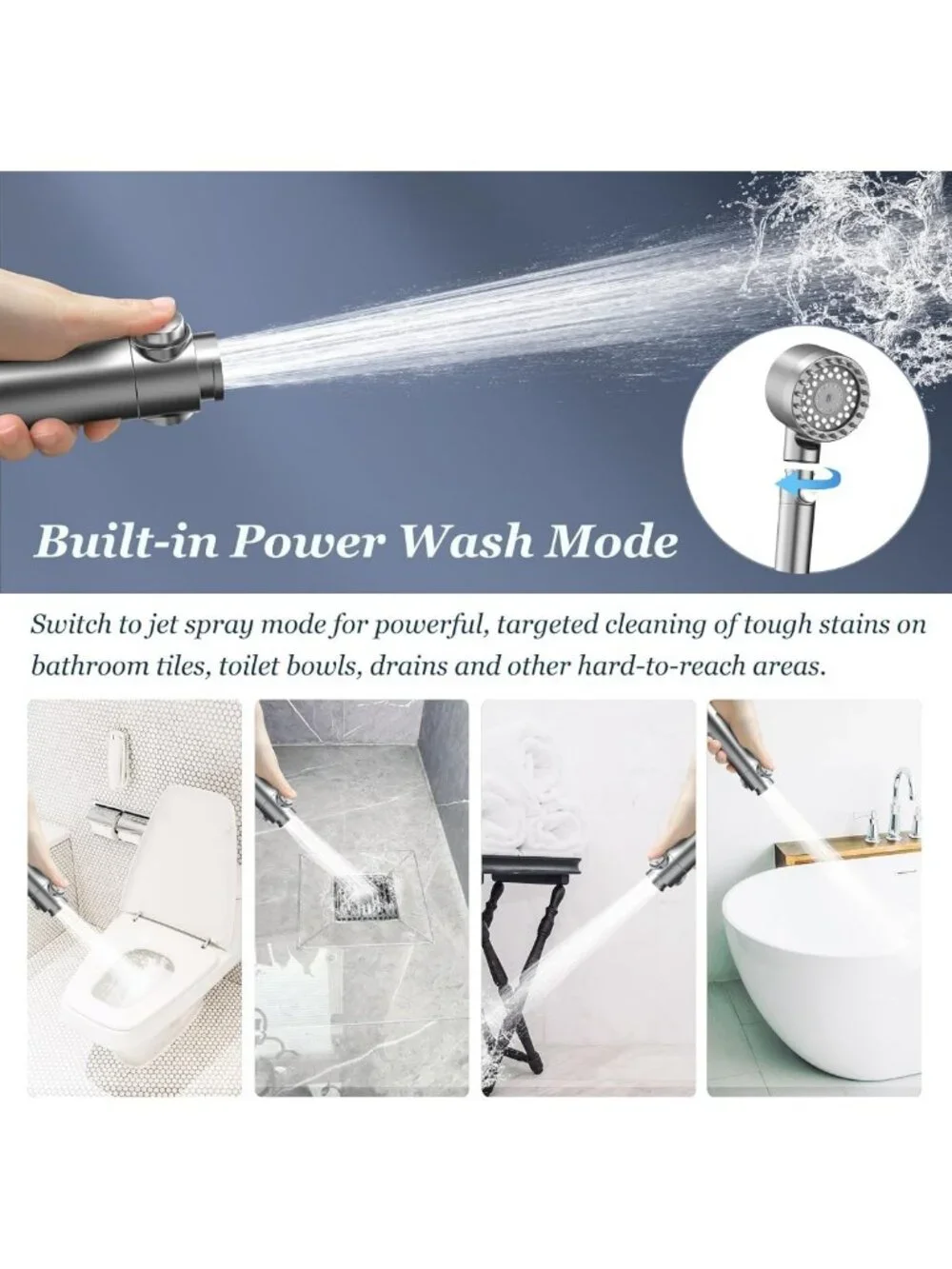 High Pressure Handheld Filtered Shower Head - Spa Quality Water Experience